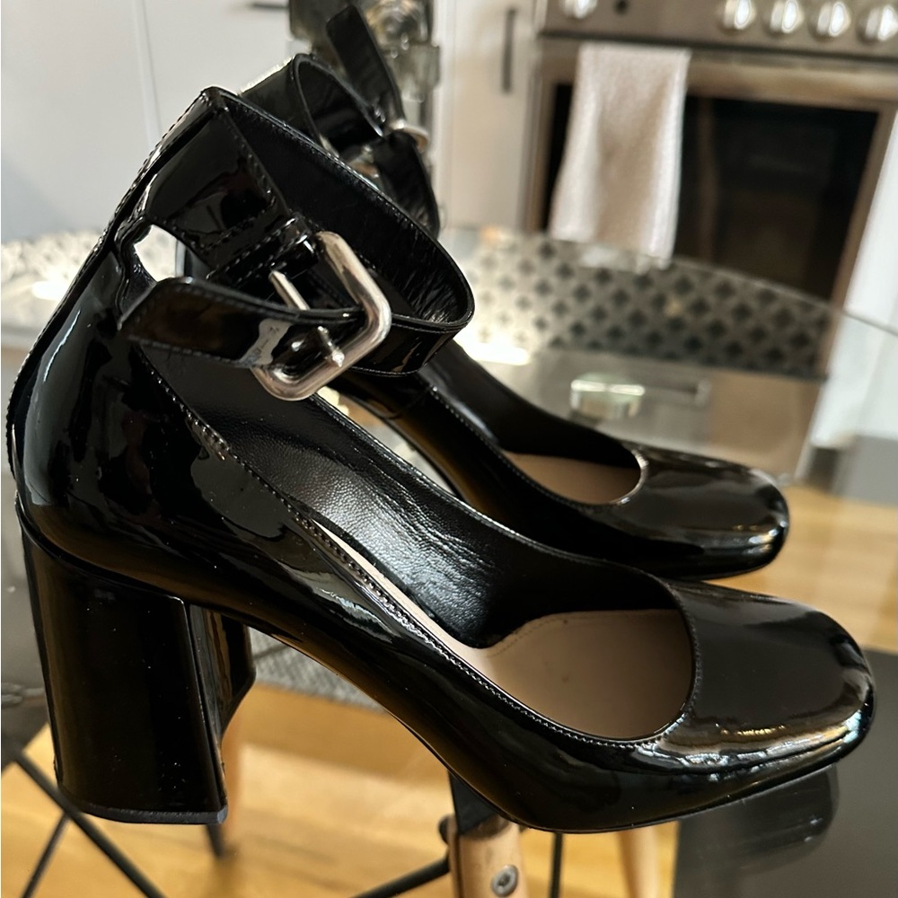 Vintage Prada Patent Leather Mary Jane Pumps